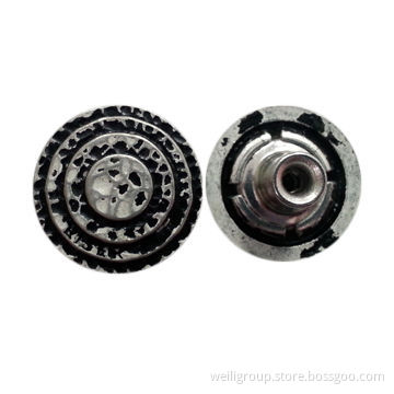 Jeans button with distressed